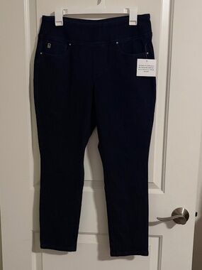 Flexibelle Straight Leg Ankle Jeans